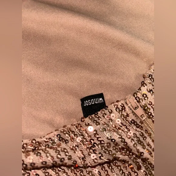 Windsor Rose Gold Sequin Homecoming Dress Size 5/6 - Picture 5 of 6